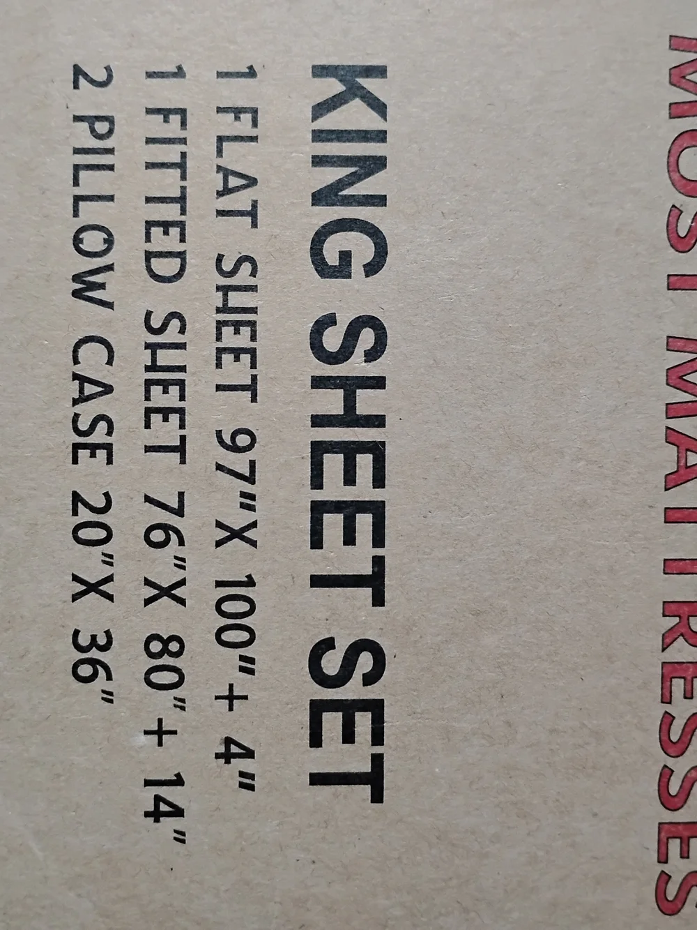 Cotton On Beige King Sheet Set